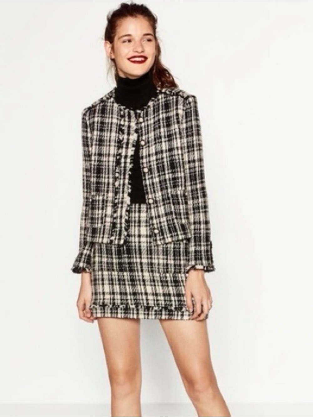 Zara tweed skirt & jacket